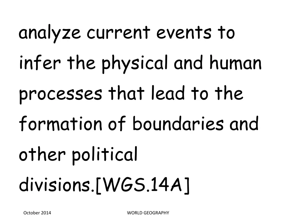 analyze current events to infer the physical