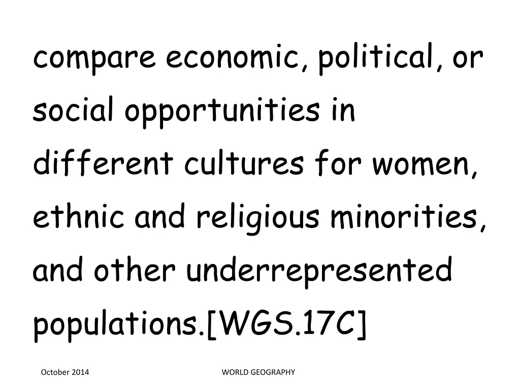 compare economic political or social