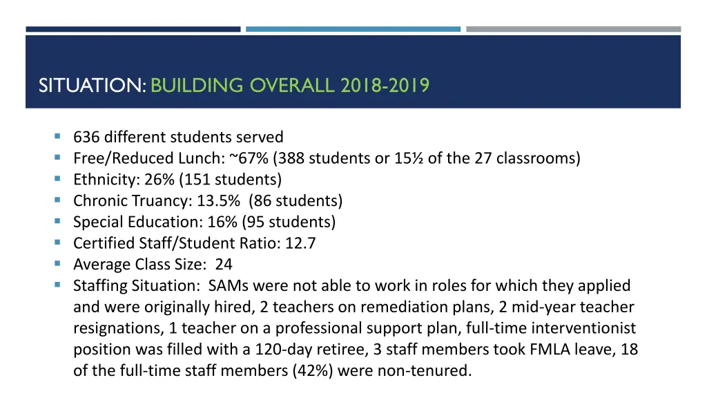 situation building overall 2018 2019