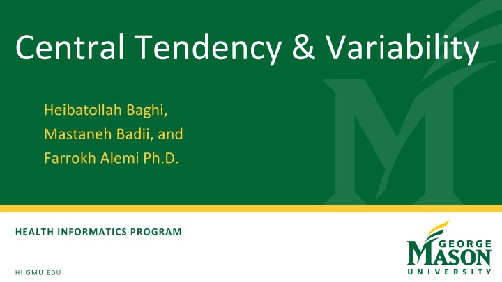 central tendency variability