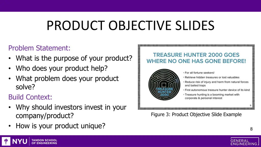 product objective slides