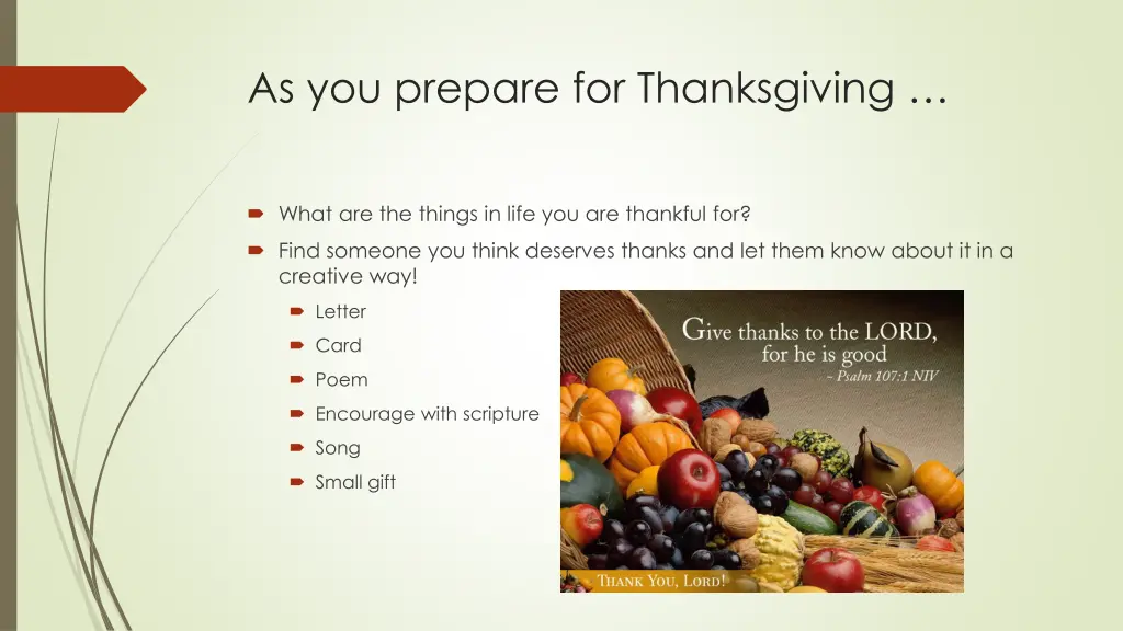 as you prepare for thanksgiving