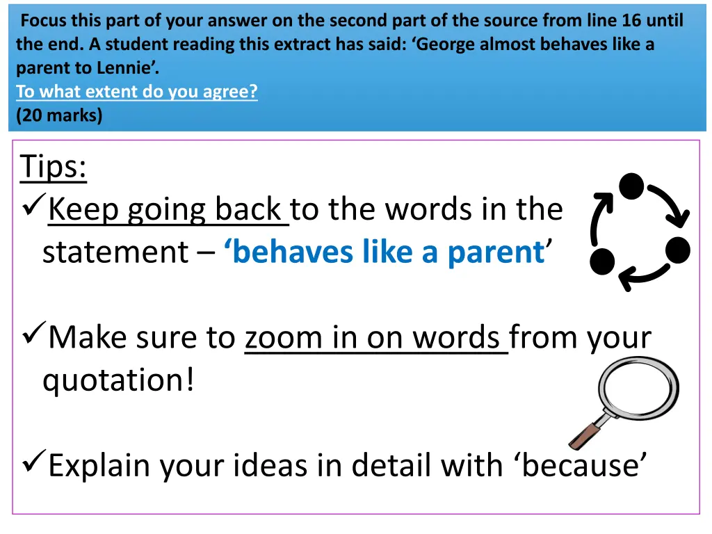 focus this part of your answer on the second part 1