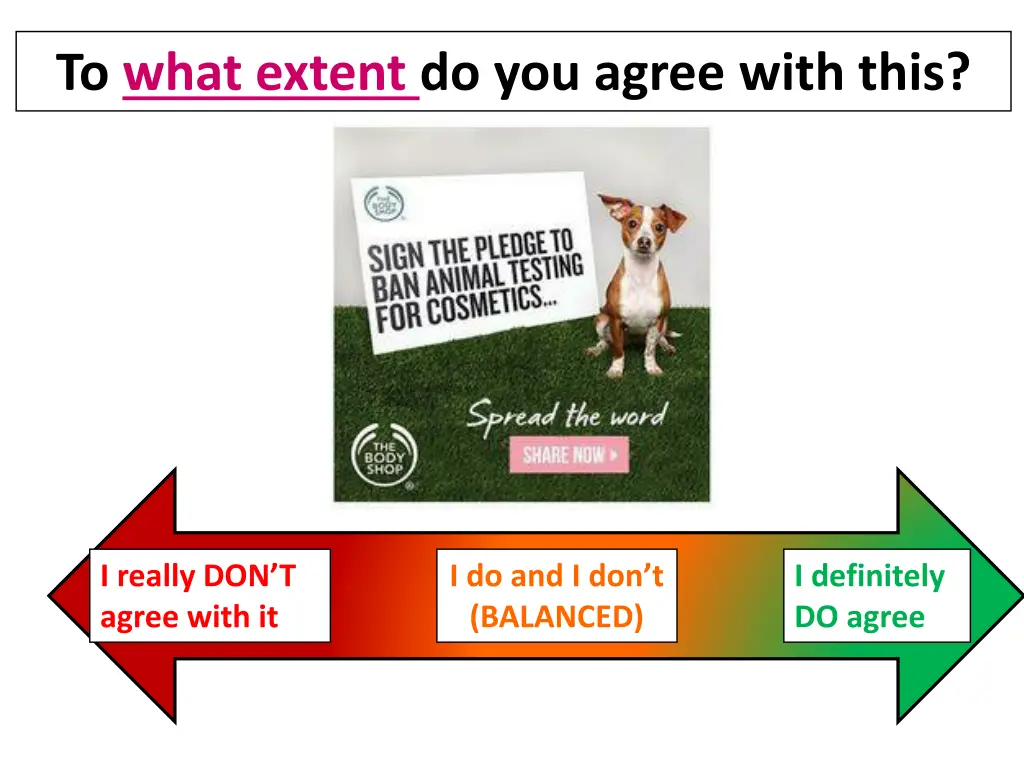 to what extent do you agree with this