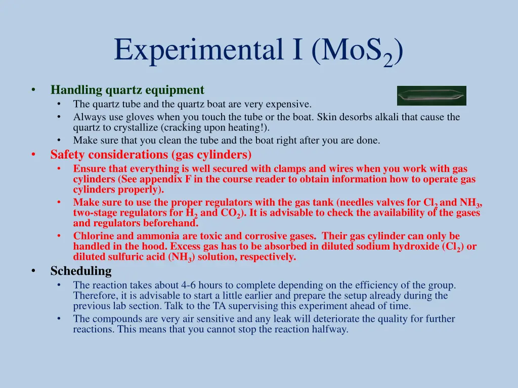 experimental i mos 2