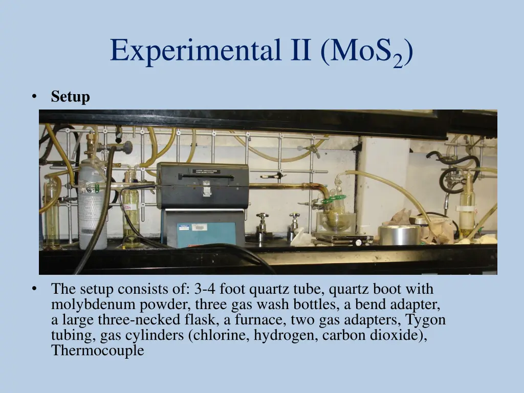 experimental ii mos 2