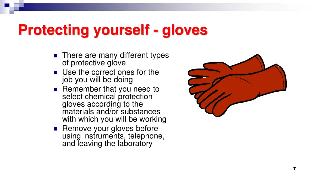 protecting yourself gloves