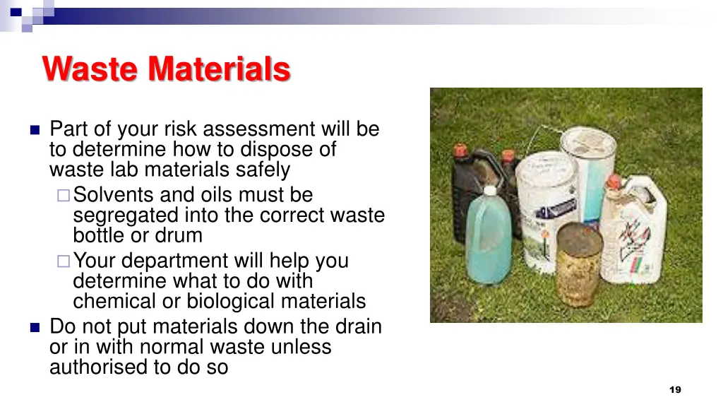 waste materials