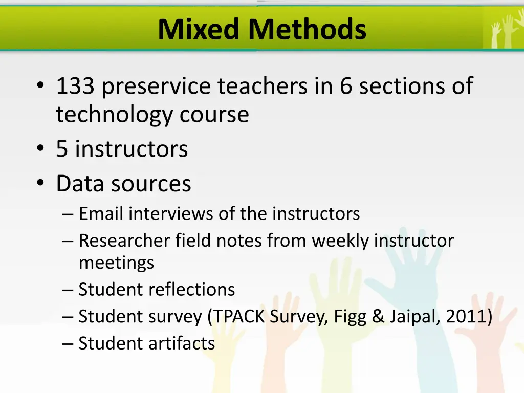 mixed methods