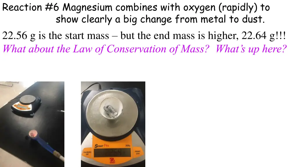 reaction 6 magnesium combines with oxygen rapidly 1