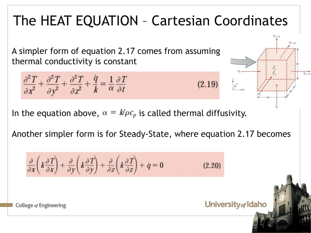 the heat equation cartesian coordinates 3