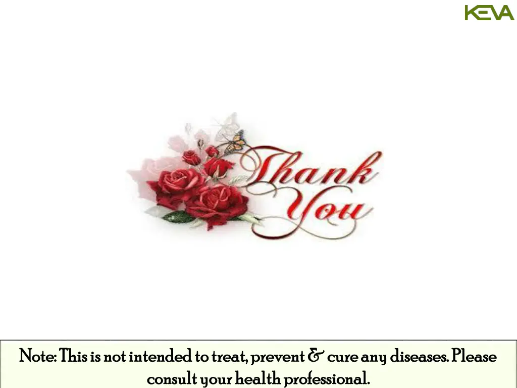 note this is not intended to treat prevent cure