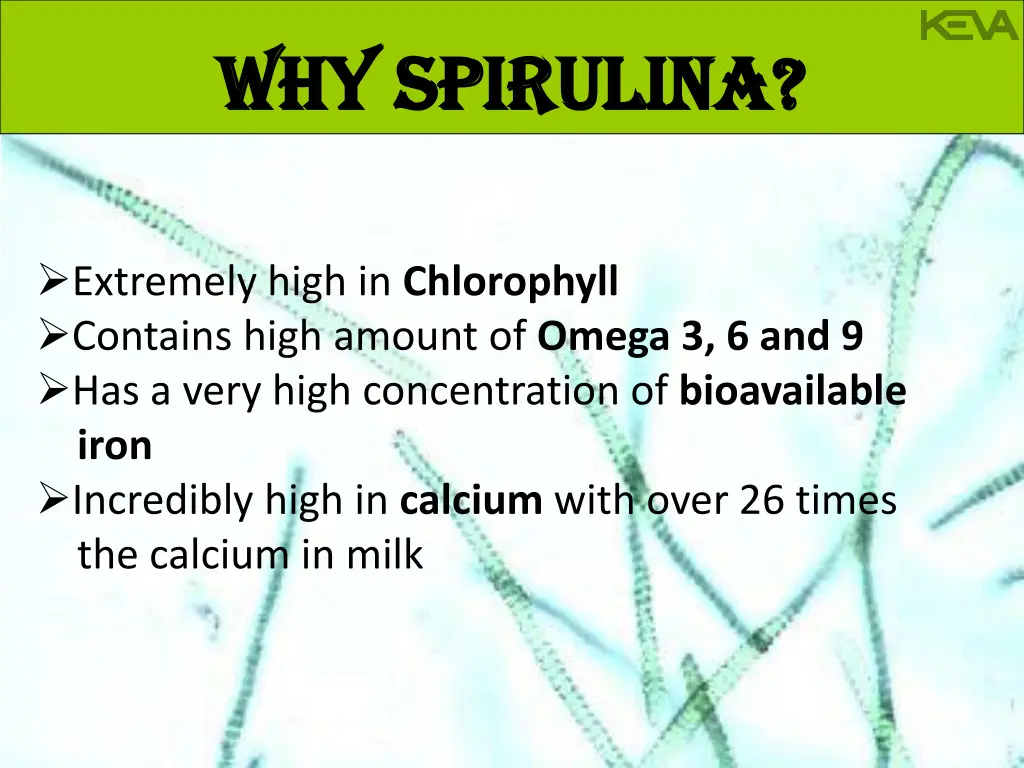 why spirulina why spirulina