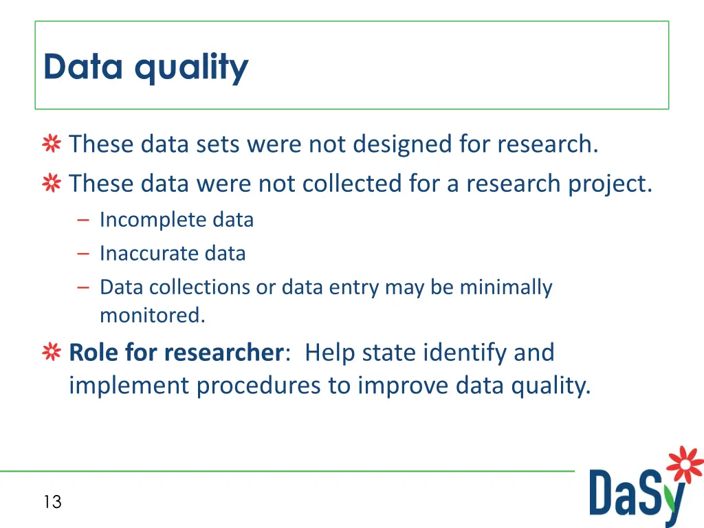 data quality