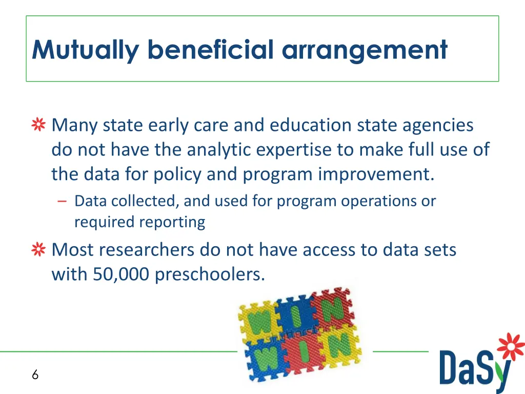 mutually beneficial arrangement