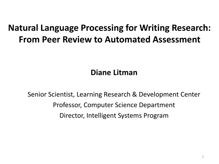 natural language processing for writing research