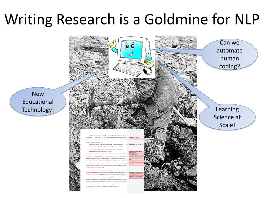 writing research is a goldmine for nlp