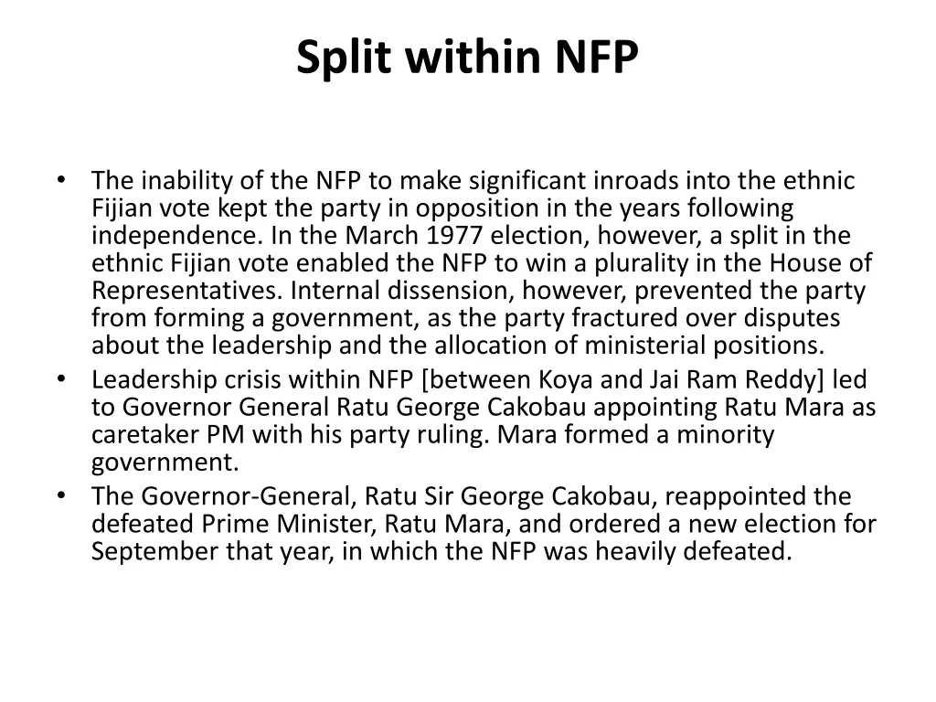 split within nfp