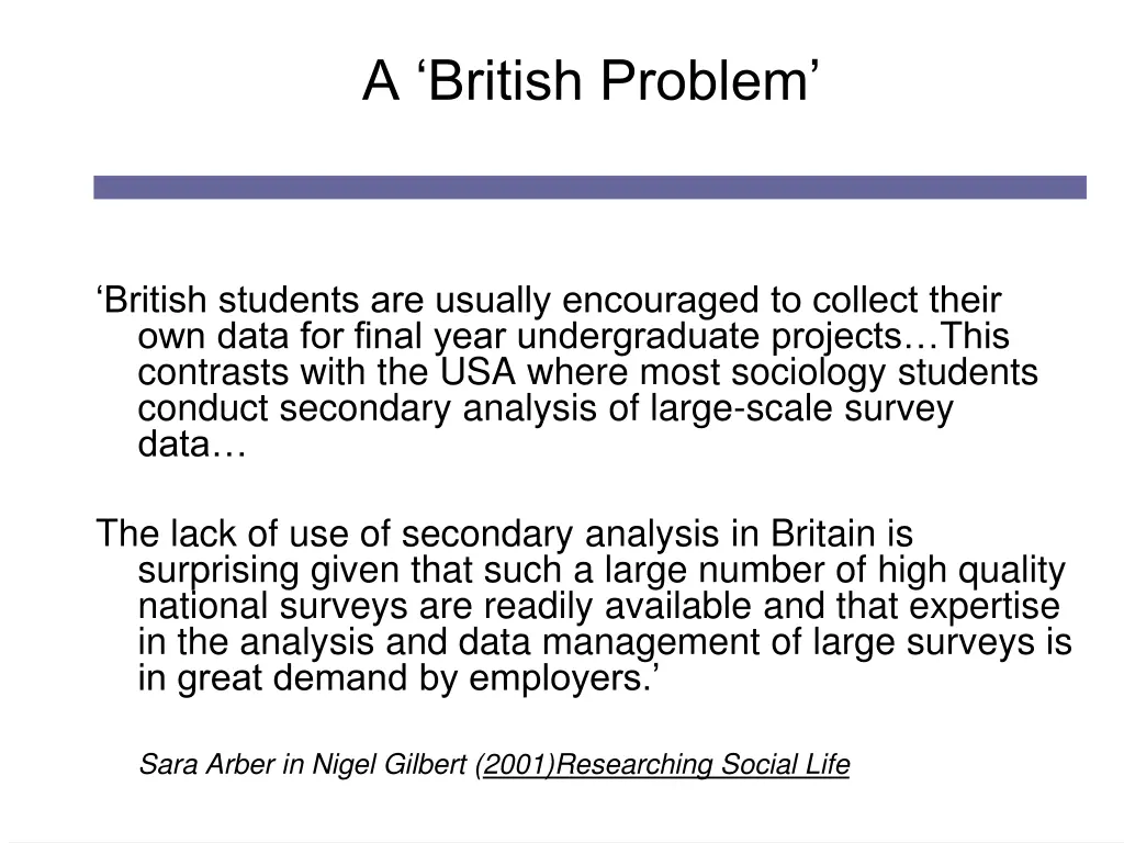 a british problem