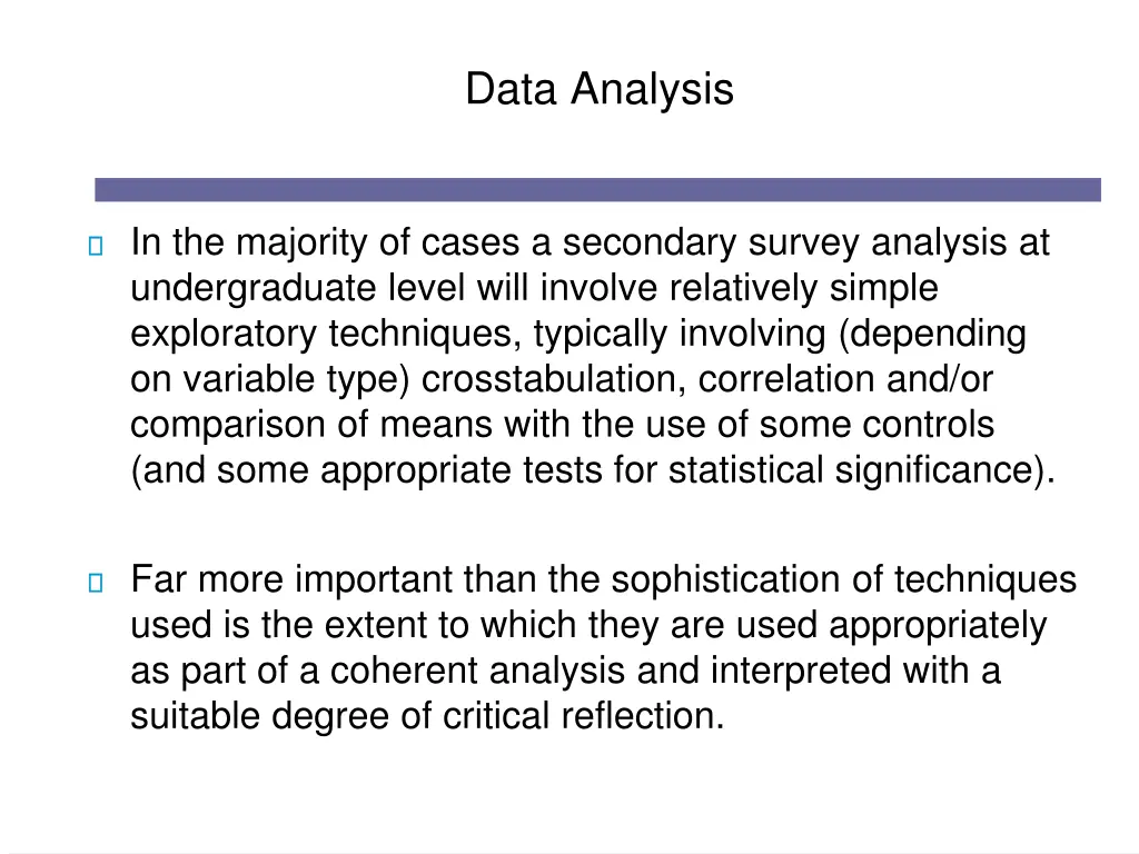 data analysis