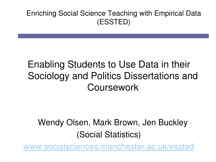 enriching social science teaching with empirical
