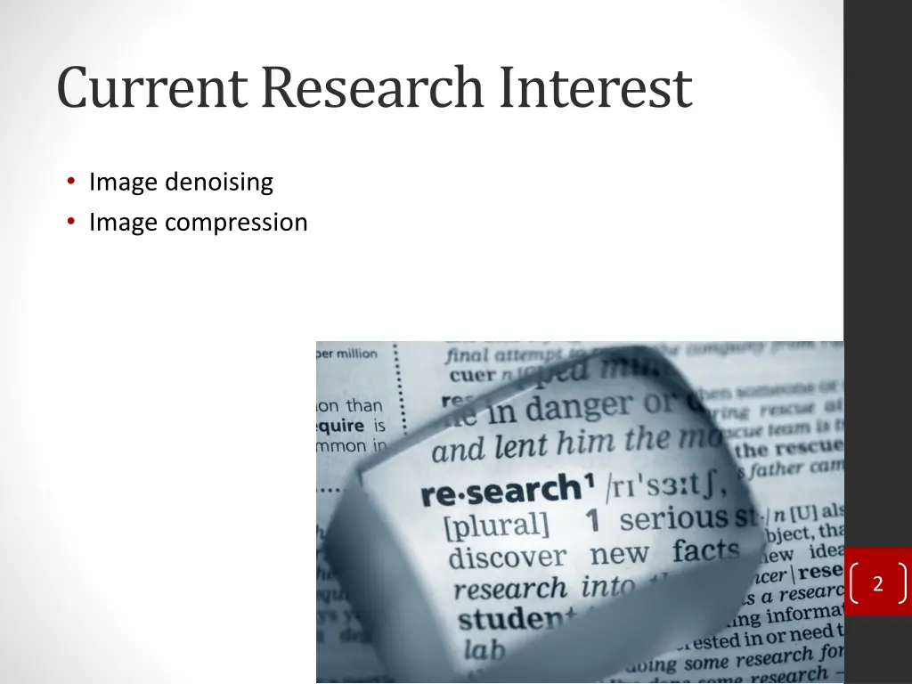 current research interest