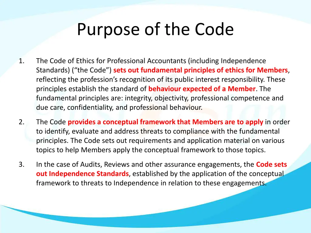 purpose of the code