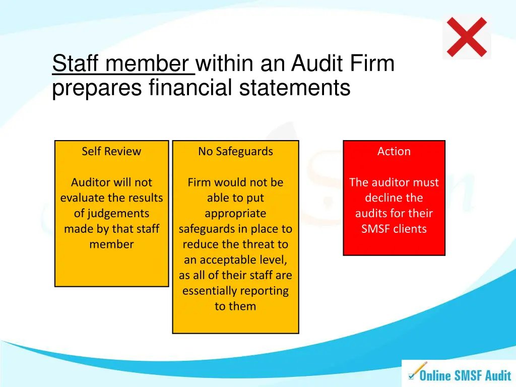 staff member within an audit firm prepares