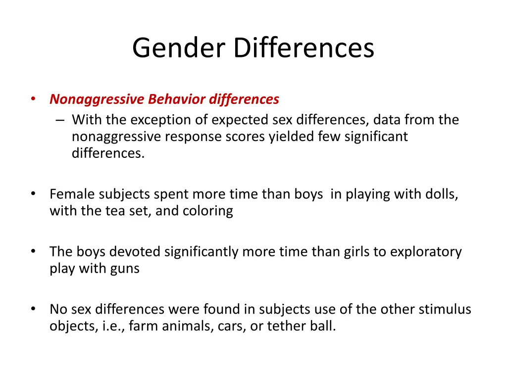 gender differences 1