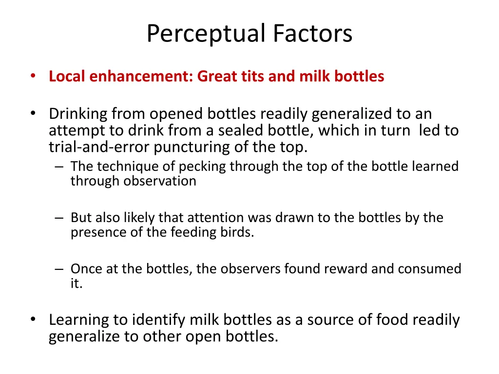 perceptual factors 2