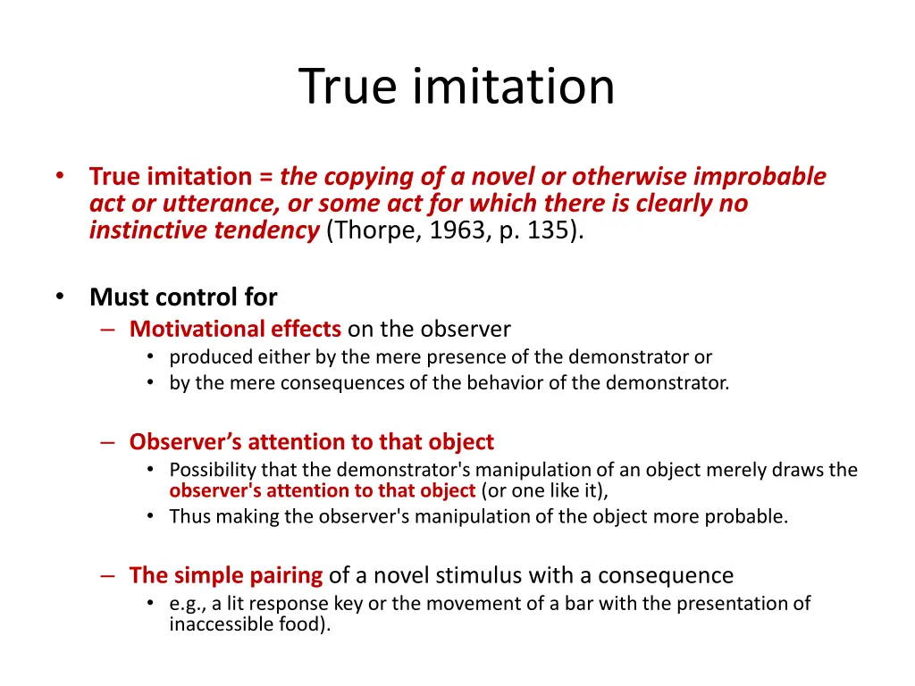 true imitation
