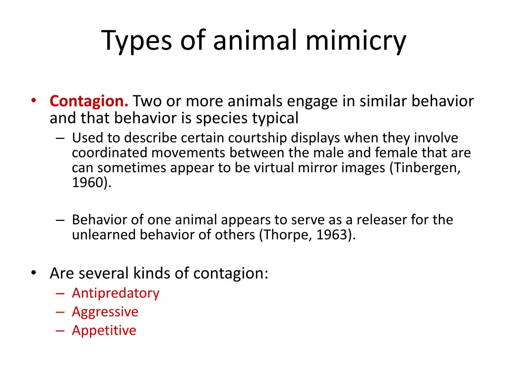 types of animal mimicry 1