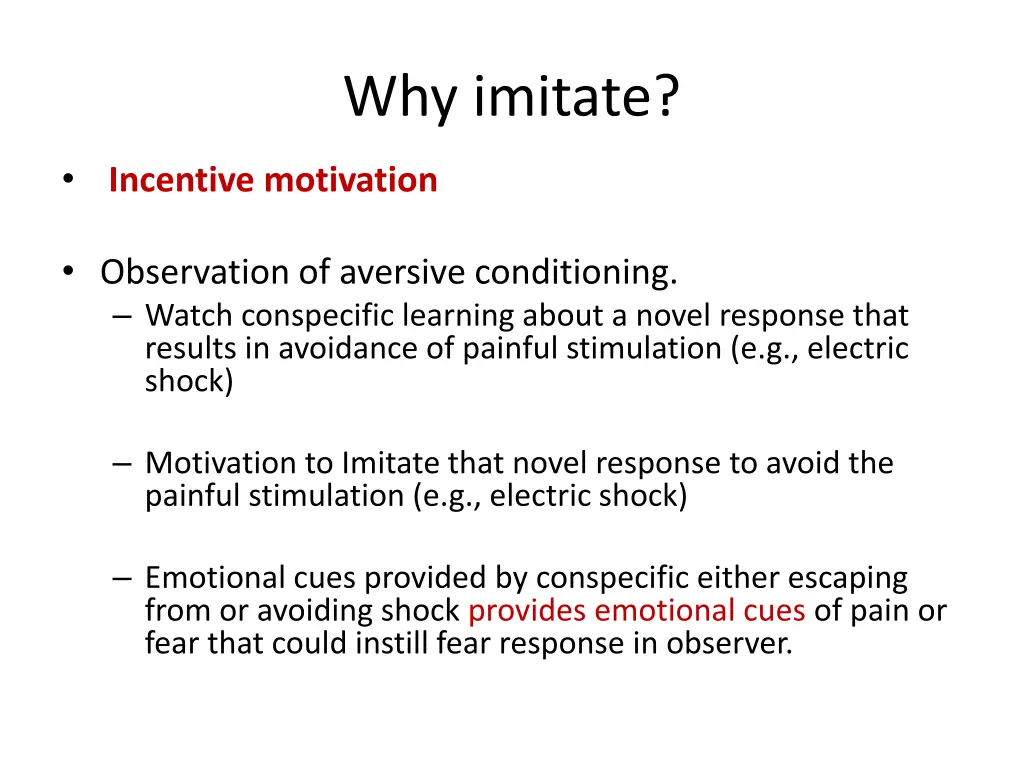 why imitate