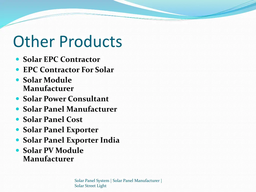 other products