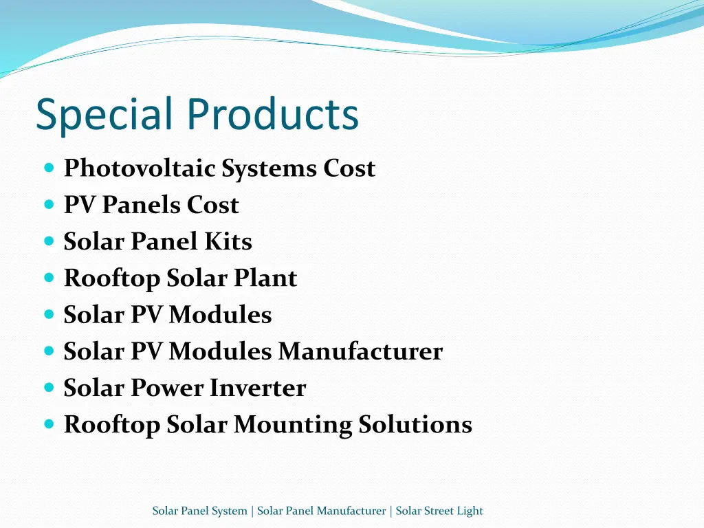 special products