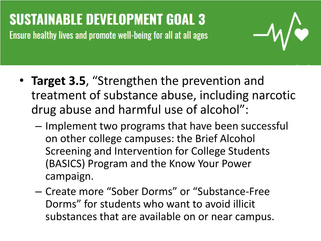 target 3 5 strengthen the prevention