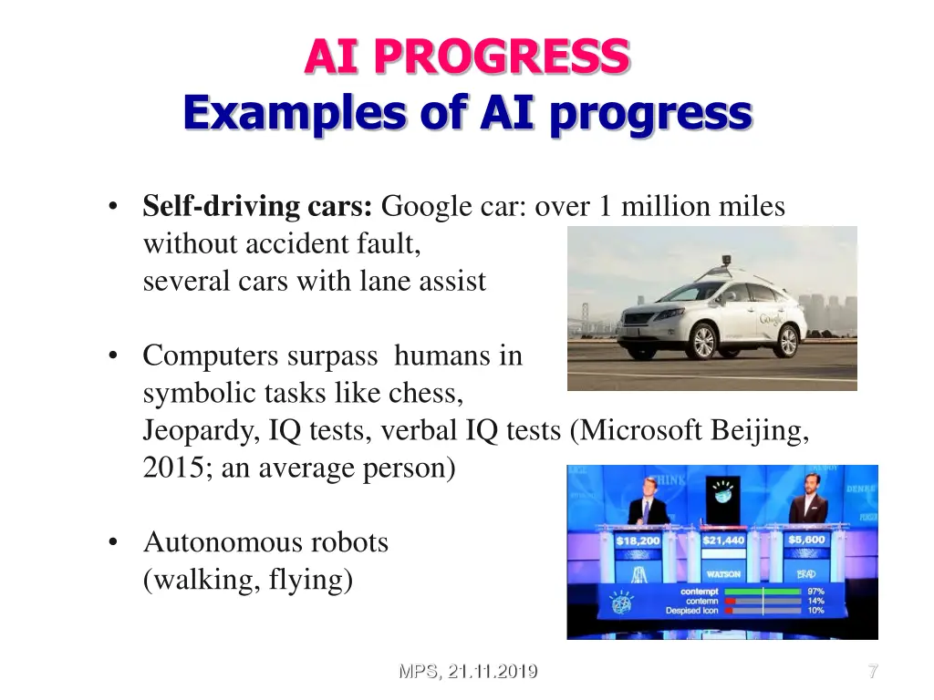 ai progress examples of ai progress