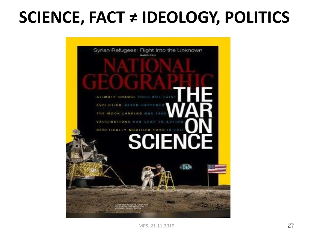 science fact ideology politics