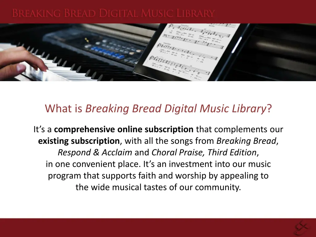 what is breaking bread digital music library
