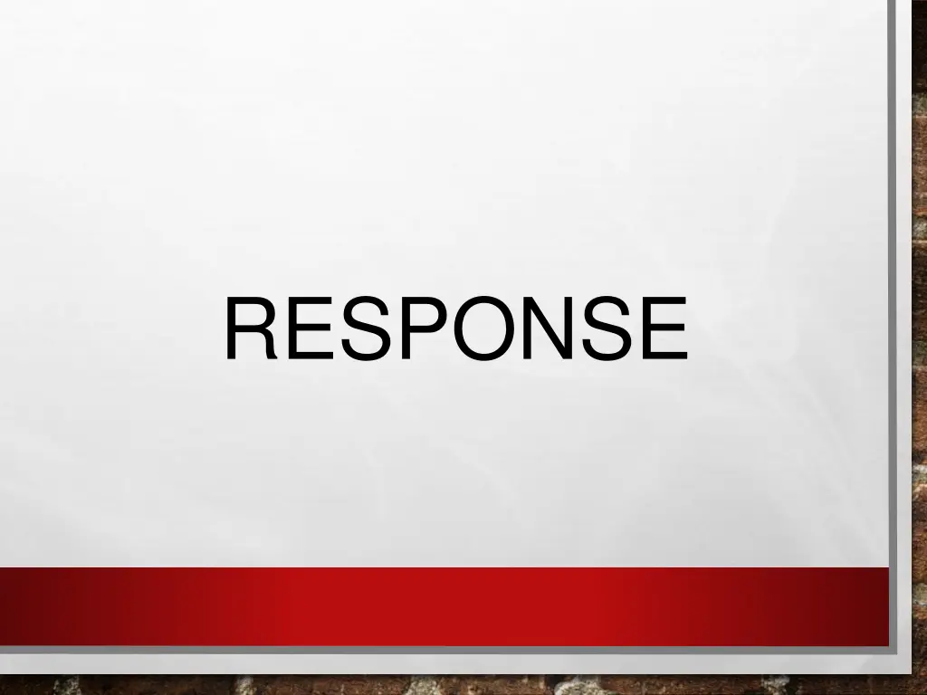 response