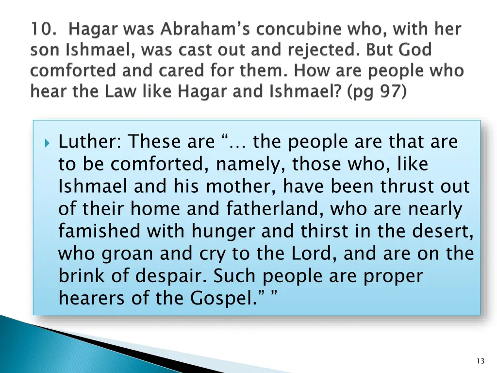 luther these are the people are that