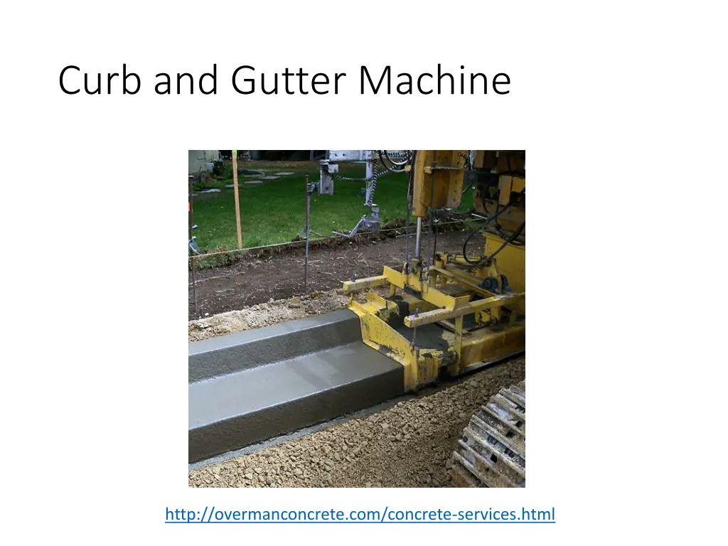 curb and gutter machine