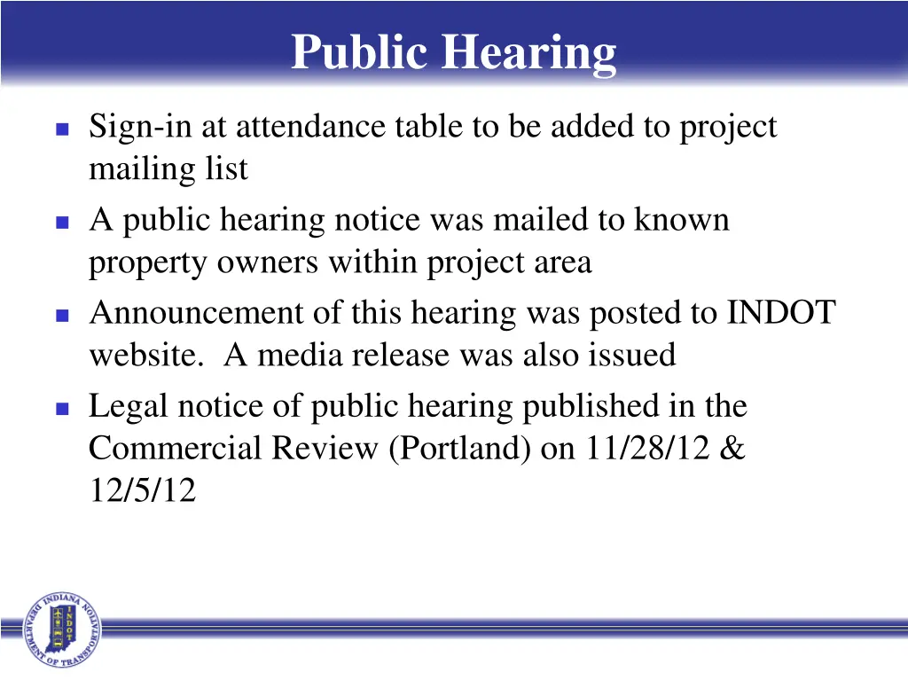 public hearing