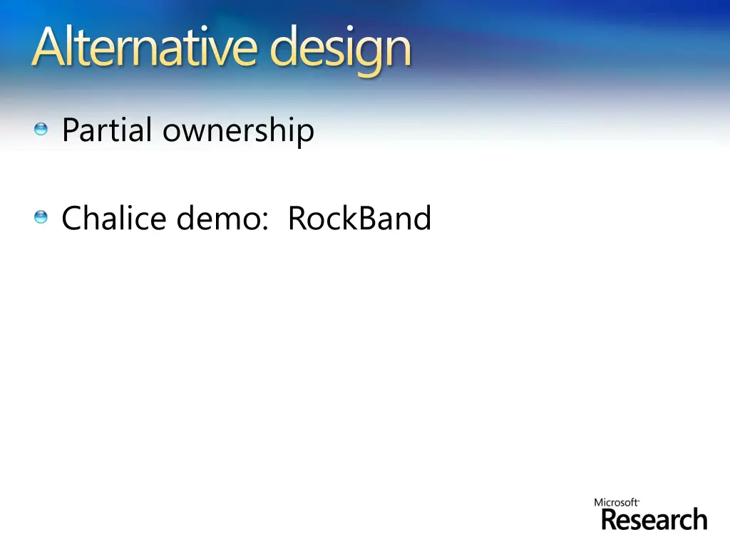 alternative design