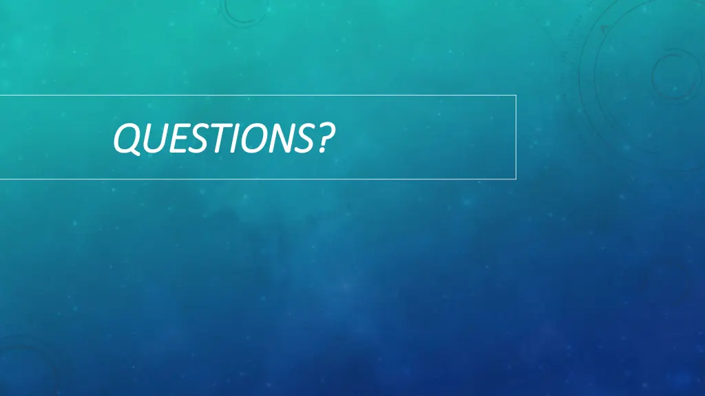 questions questions