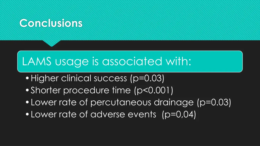 conclusions