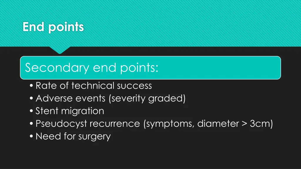 end points 1