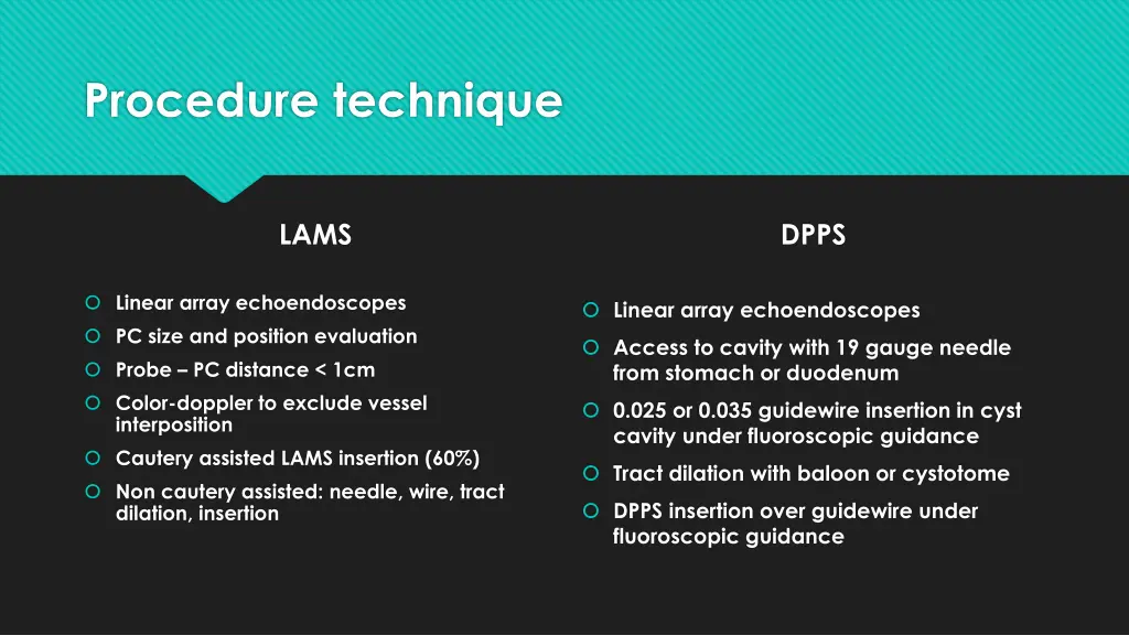 procedure technique