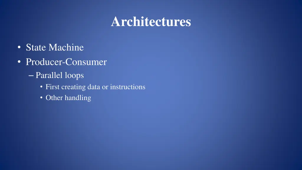 architectures 3