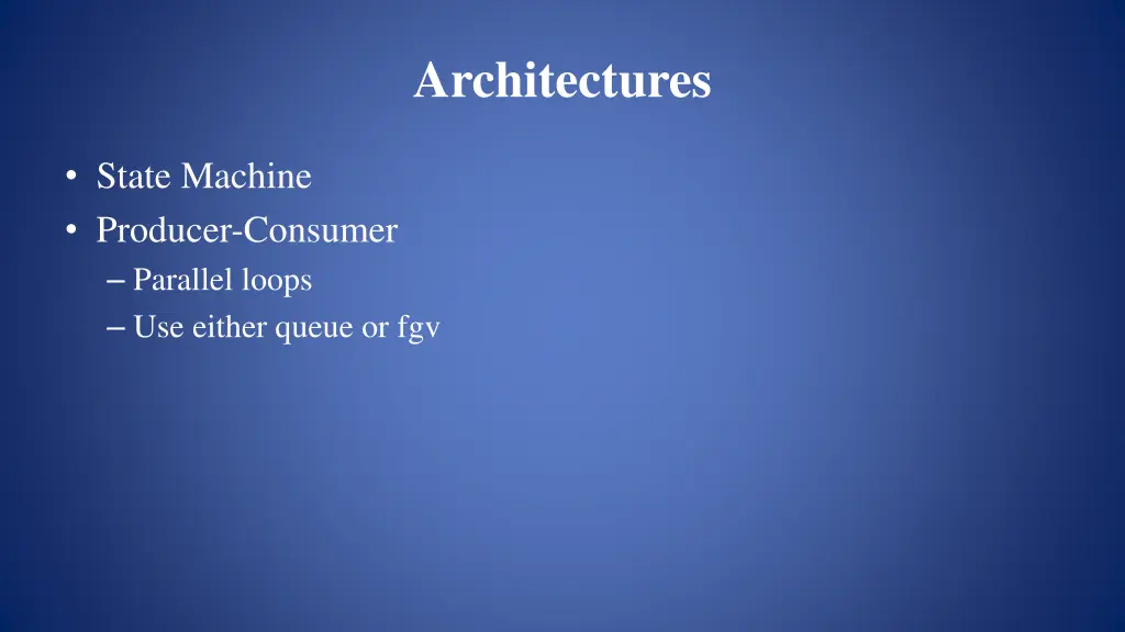 architectures 4